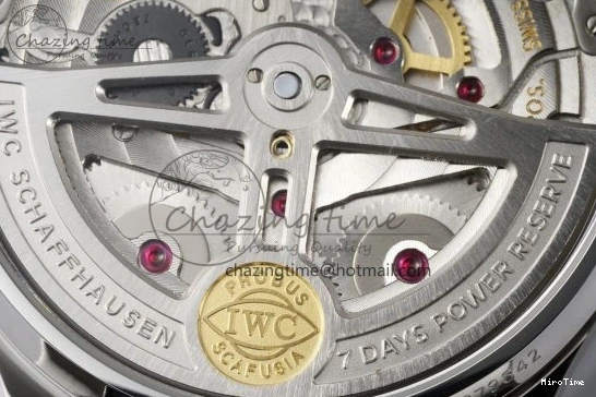 MIROTIME 0413 ZeroBulk Portuguese Real PR IW500715 SS AZF 1:1 Best Edition White Blue Dial on Blue Leather Strap A 7034